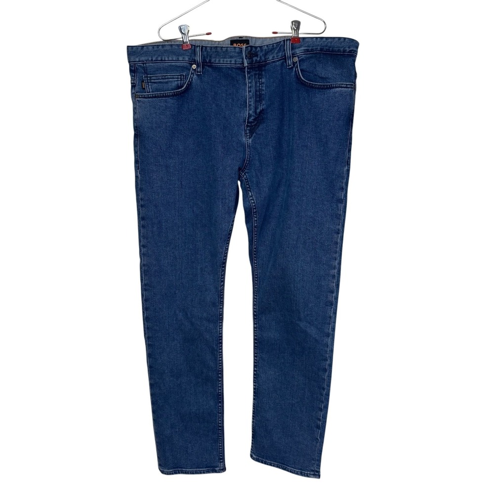 Hugo Boss Mens Jeans Delaware Slim Fit Denim Stretch Indigo Blue Size 40X32 NWT